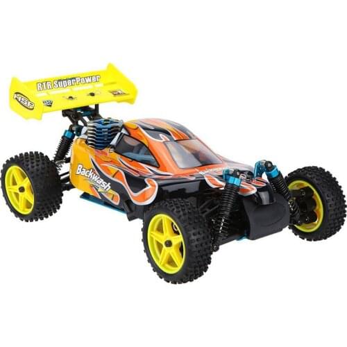 HSP 94166 1/10 4WD 2.4G RC Off-road Buggy Methanol Powered Car with Level 18cxp Engine chassis Vehicle Toy - Yellow