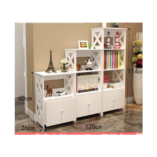 Bookcase. Simple shelf. Primary school children free combination bookcase