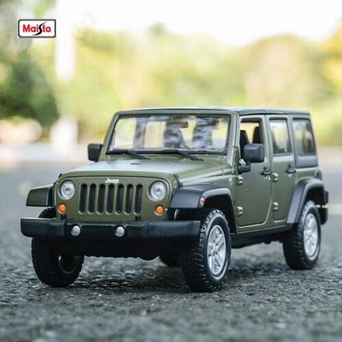 Maisto 1:24 2015JEEP Jeep Wrangler Racing Convertible alloy car model simulation car decoration collection gift toy