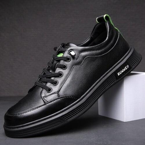 Brand New High End Men Genuine Cow Leather Casual Shoes Spring Autumn Leisure Comfortable Flat Shoes Trend Luxury Loafers