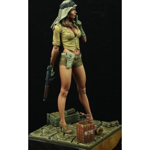 1/24 70mm SAS Girl Resin Figure Building Kit