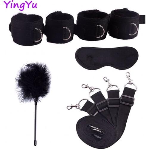 Sex Toys For Women Couple Bondage Gear Under Bed Set Bdsm Hook Handcuffs Ankle Cuff Leg Adult Game Chastity Exotic
