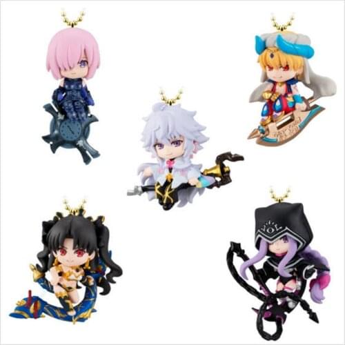 Bandai Genuine CANDY TOYS Fate/Grand Order Absolute Demonic Front: Babylonia Merlin Mash Kyrielight Action Figure Pendant Toys