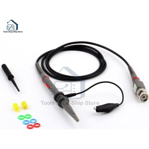 P6100 100MHz Oscilloscope Scope Clip Probe Test High Precision Scope Analyzer Alligator Test Clip Probe for Tektronix HP