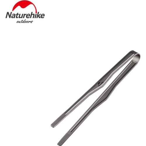 Naturehike Healthy Titanium Clip Outdoor Camping Picnic BBQ Kitchen Tweezer Picnic Barbecue Cooking Tongs
