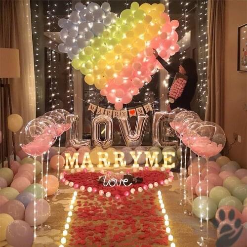 Proposal props romantic surprise scene layout creative supplies letter lamp to express artifact interior room decoration lamp