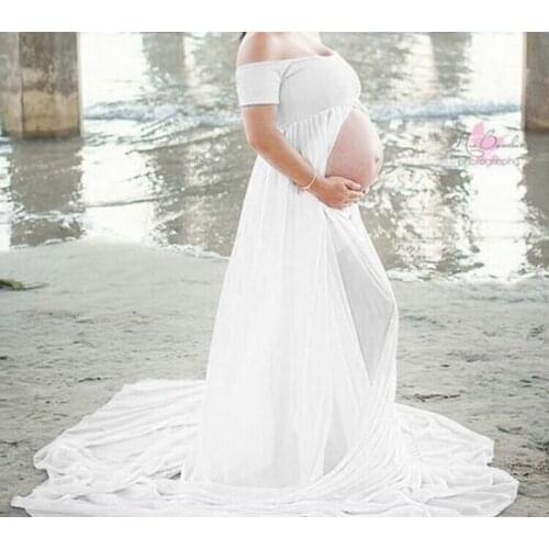 Chiffon Pregnancy Dress Photography Props Maternity Dresses For Photo Shoot Maxi Gown Dresses For Pregnant Women Clothes new