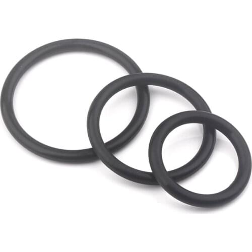 Silicone Three Ring Male Lock Fine Ring Penis Collar Couple Sex Scrotum Bondage Delayed Ejaculation Adult Sex Toy