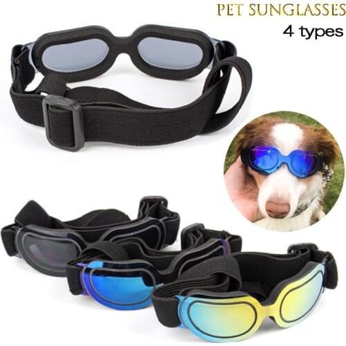 Pet Dog Sunglasses Adjustable Goggles Sun Glasses for Small Medium Large Dogs Cats Outdoor Glasses Doggy Puppy Pet Toy Supply