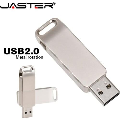 USB flash drive 32GB rotating metal waterproof pen drive key 64GB mini pendrive mini flash drive memory stick 16GB