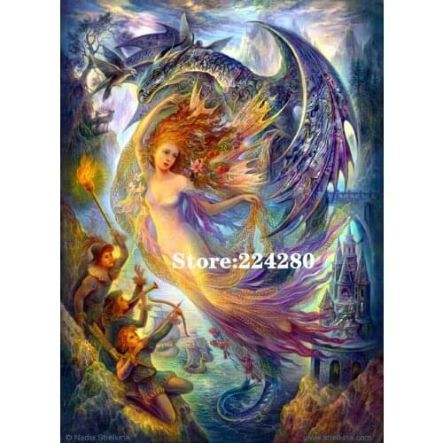 Beautiful fairy Needlework,people Cross stitch,14CT Unprinted Embroidery kits Arts Cross-Stitching,DIY Handmade Decor