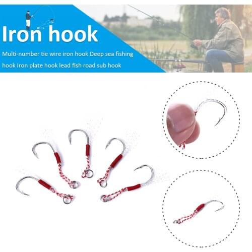 5pcs Fishing Hook Barbed Single Carp Hook with Thread Roped Fishhook Tackle High Carbon Steel Fish Hook 3 Models