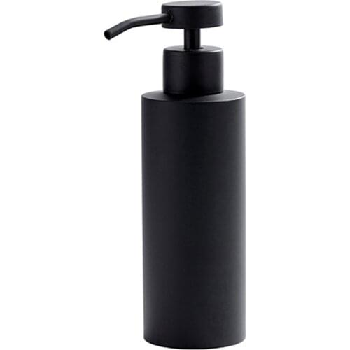 Hand Soap Dispenser-Stainless Steel Dish Bath Countertop Lotion Dispensers,Black Liquid Wash Brushed Metal Soap Bottle
