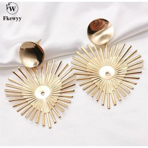 Fkewyy Goth Earrings For Women Fashion Heart Earrings Luxur Punk Accessories Bohemian Weird Earrings Wedding Gift Jewelry Party