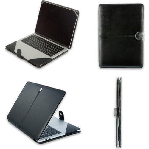 For 2020 M1 Chip Air 13 A2337 Soft PU Leather Bag Laptop Flip Cover Notebook Case For Macbook Air Retina Touch 11 12 13 15 16