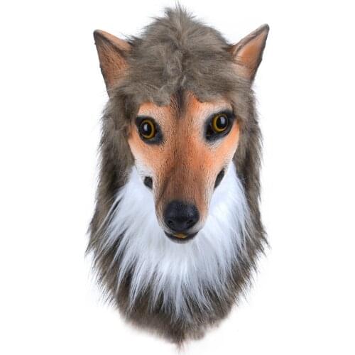 Anime Game Wolf Dog Animal Latex Mask Halloween Carnival Environmentally Friendly Cosplay Masks Adult Props