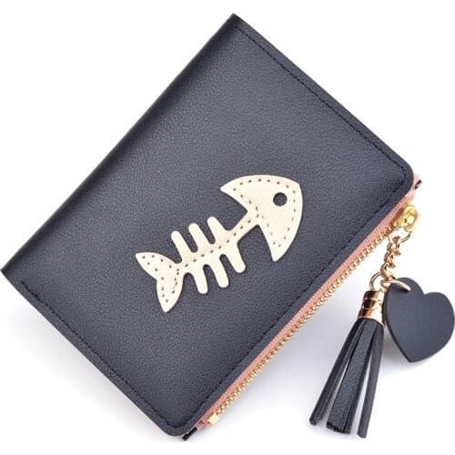 Hasp Zipper Purses Short Coin Purse Pocket Tassels Moneybags Women Wallets Mini Bag Cards ID Holder Clips Lady Wallet Notecase