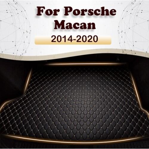 Car trunk mat for Porsche Macan 2014 2015 2016 2017 2018 2019 2020 cargo liner carpet interior accessories cover