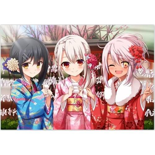Custom Hot Sale Anime Fate Kaleid Liner Prisma Illya Poster Home Decoration Fashion Canvas Material Wall Poster 20x30cm,27x40cm