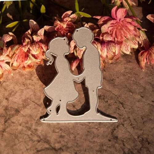 Metal lovely boy and girls Cutting Dies Stencils for DIY Scrapbooking/photo album Decorative Embossing DIY Paper Cards
