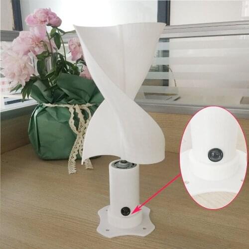 New Energy Class Micro Wind Turbine With LED Light Vertical Wind Generator With 2 Blades Started At 0.05m/s