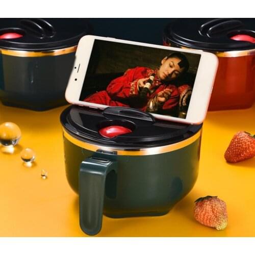 1000ml/1300ml Noodle Bowl Eco-friendly Good Seal Performance Stainless Steel BPA Free Soup Liquid Bowl for Home