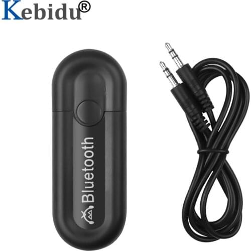 Kebidu USB Music Bluetooth 5.0 Audio Receiver Mini 3.5mm AUX Stereo For Car PC Headphone USB Wireless Adapter No Transmitter