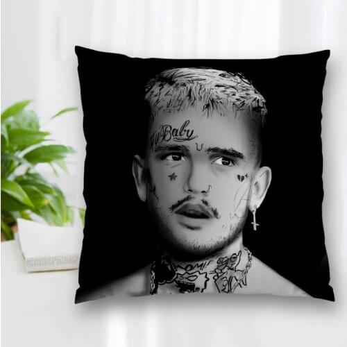 New Rapper Lil Peep Pillow Slips With Zipper Bedroom Home Office Decorative Pillow Sofa Pillowcase Cushions Pillow Cover 40x40cm