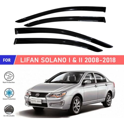 Window deflector for Lifan Solano I & II 2008-2018 car window deflector wind guard vent sun rain visor cover car styling decor