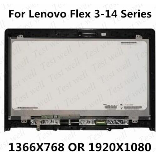 Original 14" replacement For Lenovo Flex 3 14 Flex 3-14 1480 1435 1470 assembly panel LCD LED display+touch screen+bezel monitor