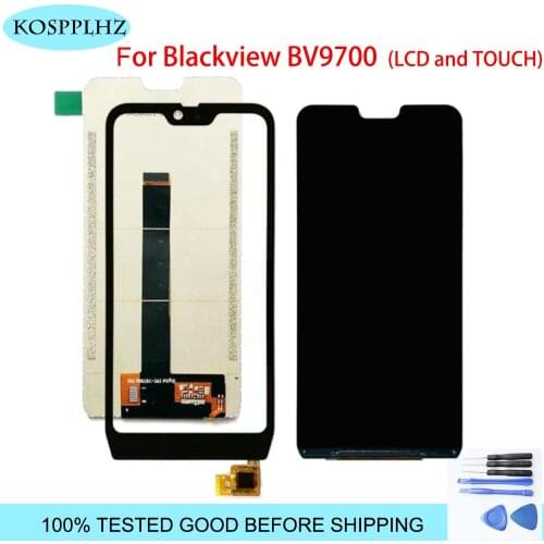 Original New 2280*1080 For Blackview BV9700 Pro LCD Display Screen+Touch Panel Glass Lens Digitizer Assembly 5.84 Inch + Tools