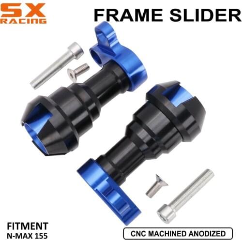 Motorcycle CNC Aluminum Exhaust Tube Falling Frame Sliders Guard Protector For YAMAHA N-MAX NMAX 155 NMAX155 Moto Accessories