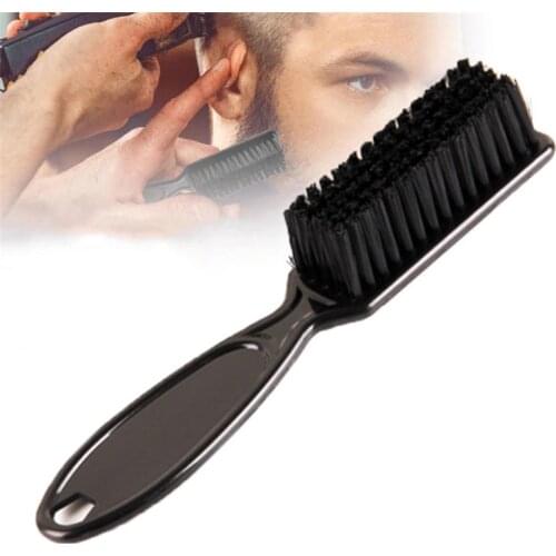 Fade Brush Hair Comb Scissors Cleaning Brush Barber Shop Skin Plastic Handle Hairdressing Soft Cleaning Brush Hair Styling Tools