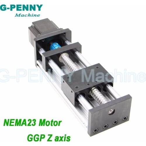 CNC Machine Z Axis Sliding Table Linear Motion Guide Rail with Ball Screw 1204/1605/1610 with NEMA23 Stepper Motor for X Y axis