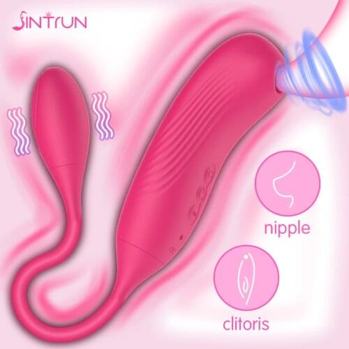 Sucking Vibrator 2 IN 1 Clitoral stimulator vibrator for clitoris fidget toys Suction Clitoris Stimulator Erotic sex toys