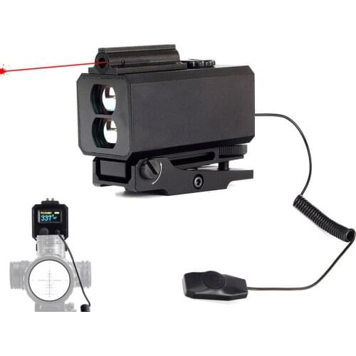 SPINA OPTICS Tactical 5-700M Mini Laser Rangefinders Hunting Rifle Scope Sight with Range Laser Mount Color OLED Display