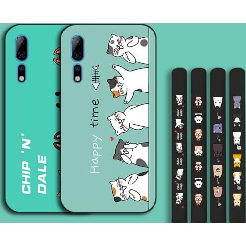 Cute Cartoon Side Phone Case For ZTE Axon 10 Pro A2020 Soft Silicone Back Cover For Nubia Play Z18 Mini Red Magic 6 Pro