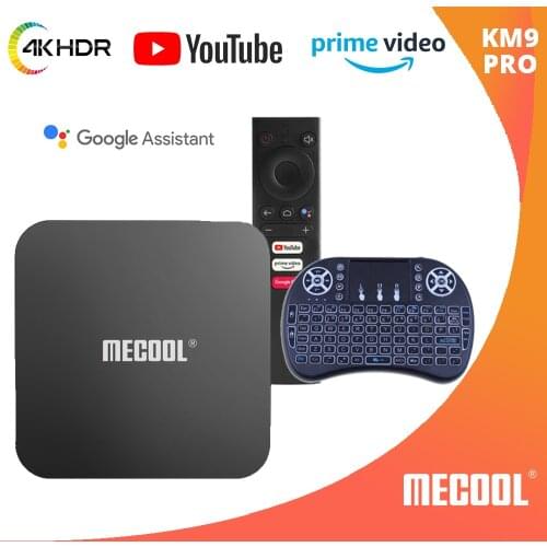 Upgrade！MECOOL KM9 PRO CLASSIC Androidtv 10.0 TV Box 4GB 32GB Google Certified Amlogic S905X2 4K 2.4G Wifi BT4.0 Set Top Box