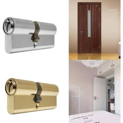Interior Door Lock Core Lock Cylinder Key Anti-Theft Pure Brass Gate Handle Bedroom Extended Bedroom Door Handle Lock Core