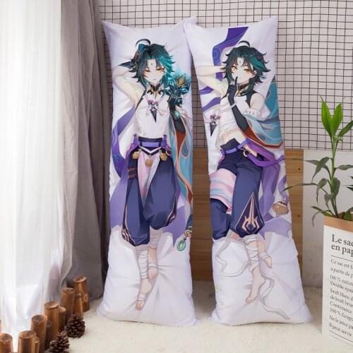 Japanese Anime Game Dakimakura Genshin Impact Handsome Kaeya Xiao Pillowcase Hugging Body Pillow cover Otaku Pilow Boyfriend 18
