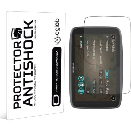 Screen protector Anti-Shock Anti-scratch Anti-Shatter compatible with TomTom GO 6250