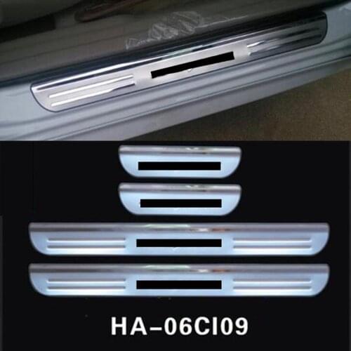 For Honda Civic 9th 2012 2013 2014 2015 stainless Auto Accessories Car Door Sill Scuff Plate Protector