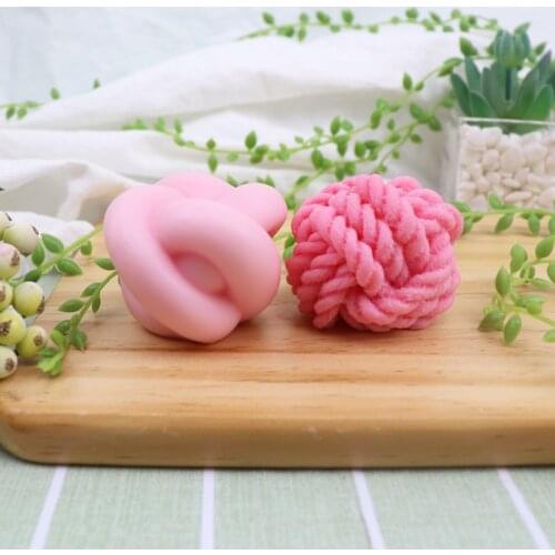 1 Pcs Wool Ball Candle Silicone Mold Woolen Ball Design Diy Handmade Candle Making Wax Mold Aromatherapy Gypsum Decoration Mould