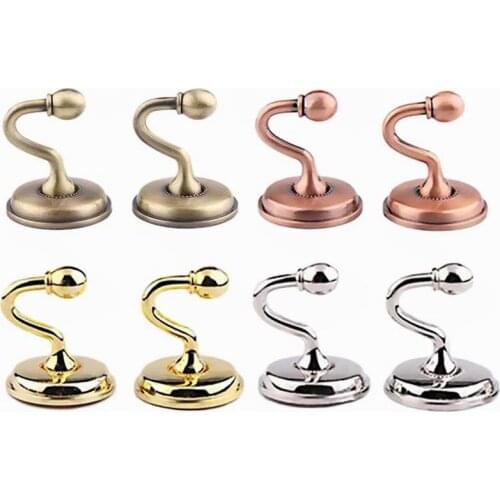 100PCS (50 PAIRS) Metal Zinc Alloy Curtain Hooks Holdback Tassel Wall Tie Back Hanger Holder Hanging Accessory