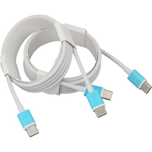 1m 2m USB Type C to USB-C Cable For Macbook Samsung S9 Huawei PD Fast Charger Cord 8Pin to Type-C Usb Charging Cord for iPhone