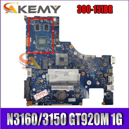 Akemy BMWC1/BMWC2 NM-A471 Motherboard For Lenovo 300-15IBR Laptop Motherboard CPU N3160/3150 GT920M 1G DDR3 100% Test Work