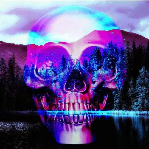 5D diy diamond painting Landscape skull full square/round diamond art landscape 5d handmade artwork