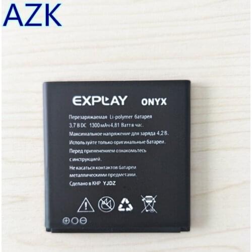 AZK High Quality 3.7V 1300mAh ONYX Battery for Explay onyx mobile phone in stock+ Track Code