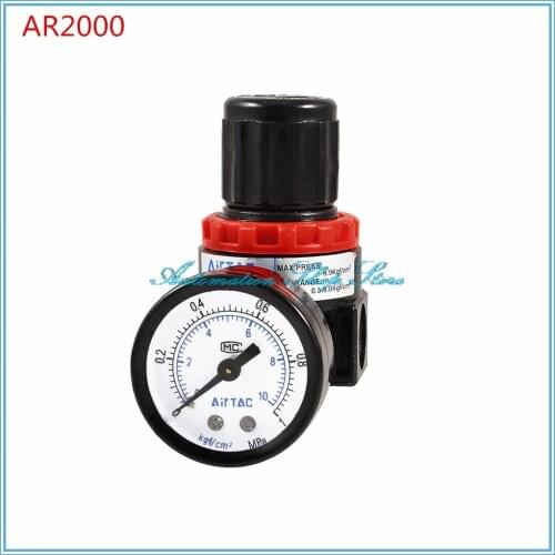 Free shipping AR2000 1/4" Pneumatic Air Compressor Pressure Regulator Reduction Valve