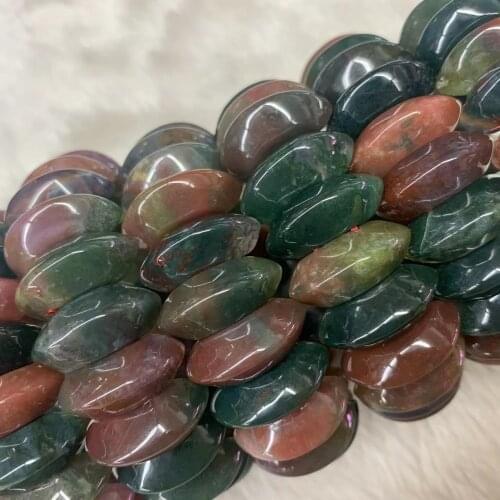 Natural bloodstone/heliotrope stone beads bracelet natural gemstone bangle for woman for man wholesale
